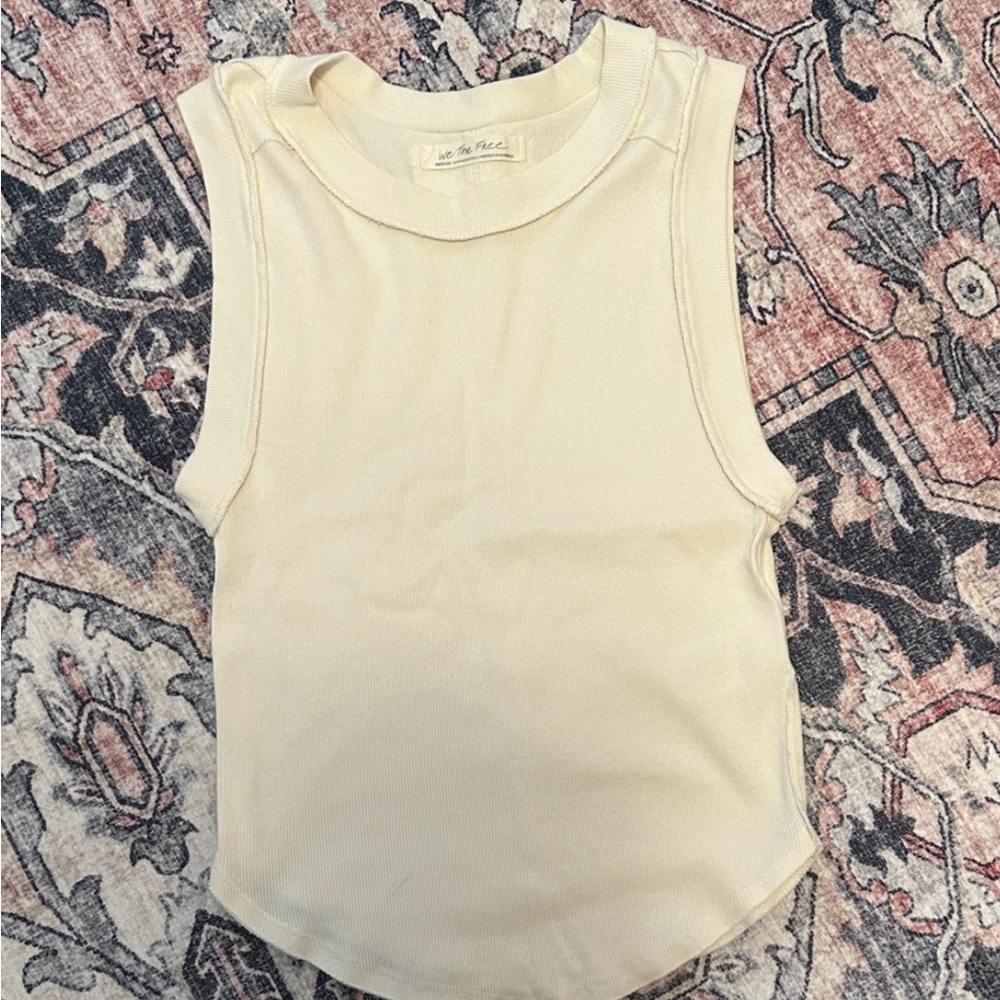 Free People- We The Free Ivory Tank Top